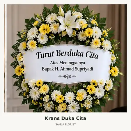 Krans Bunga Duka Medan Petisah